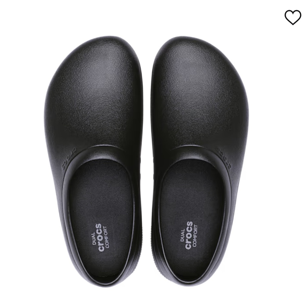 NWT black Crocs On the Clock Slip On Sandals, Wmns US size 7